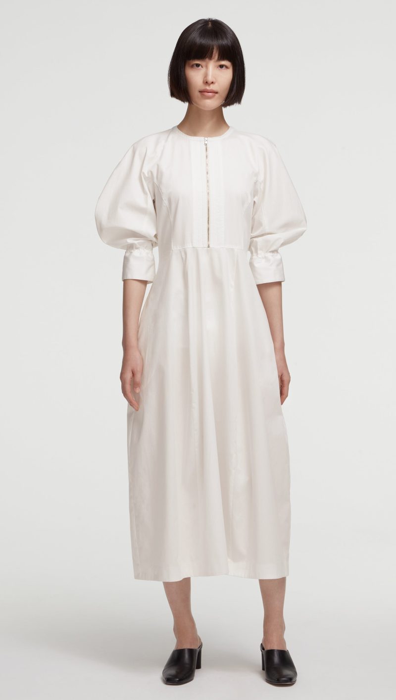 01 ZipperDressinCottonPoplin Ivory FULLFRONT 0072