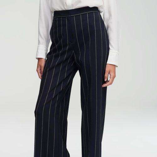 03 Wide Leg Trouser Navy Stripe 1789