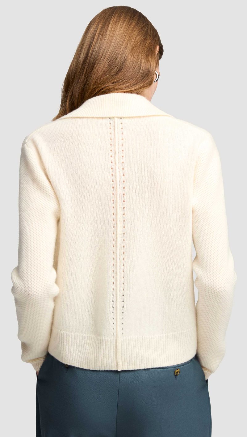 05 Polo Sweater in Wool Cashmere Cream 1047