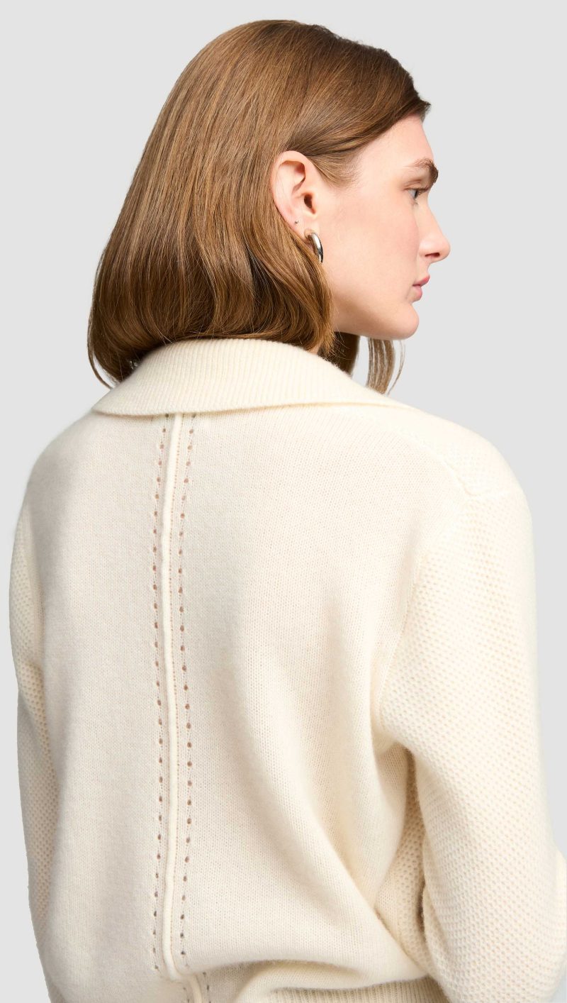 05 Polo Sweater in Wool Cashmere Cream 1063