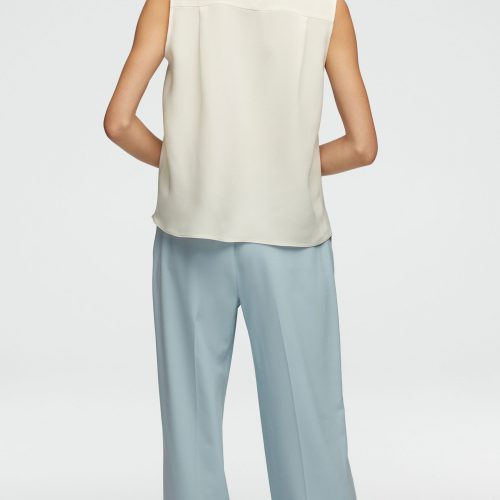 05 Wide Leg Trouser in Seasonless Wool Seafoam Blue 0038