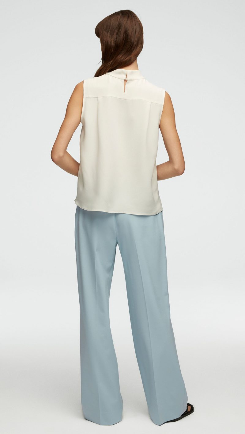 05 Wide Leg Trouser in Seasonless Wool Seafoam Blue 0038