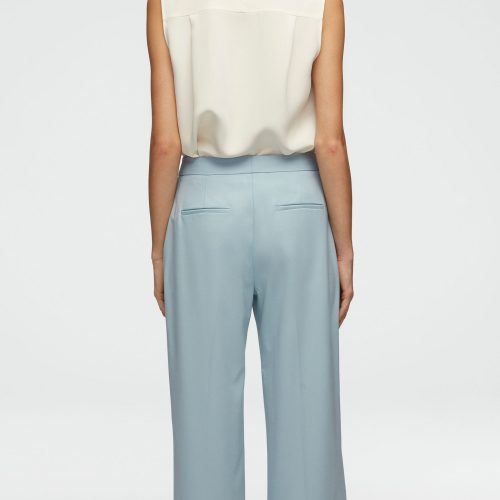 05 Wide Leg Trouser in Seasonless Wool Seafoam Blue 0070 1