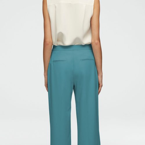 05 Wide Leg Trouser in Seasonless Wool Seafoam Blue 0070