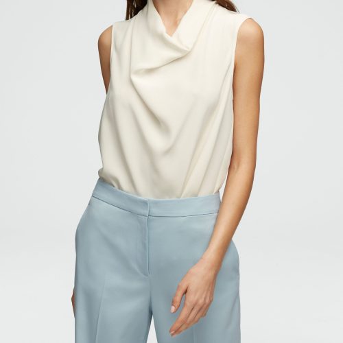 05 Wide Leg Trouser in Seasonless Wool Seafoam Blue 0080