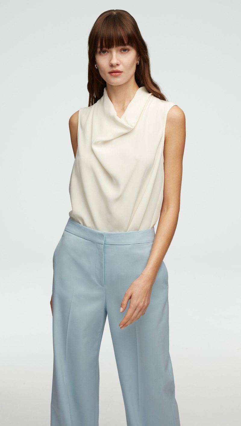 05 Wide Leg Trouser in Seasonless Wool Seafoam Blue 0080