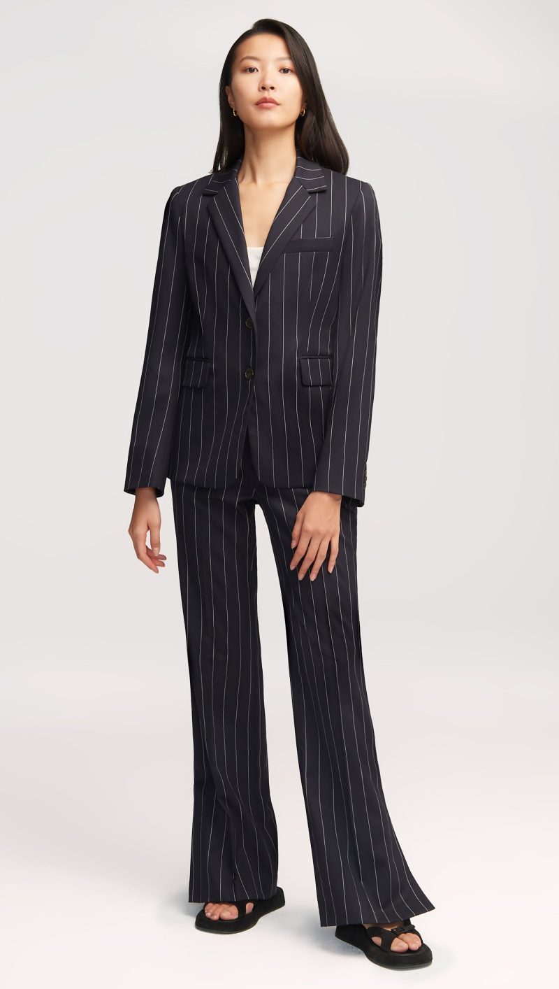 12CopainBlazerinStretchWool NavyPinstripe 5701