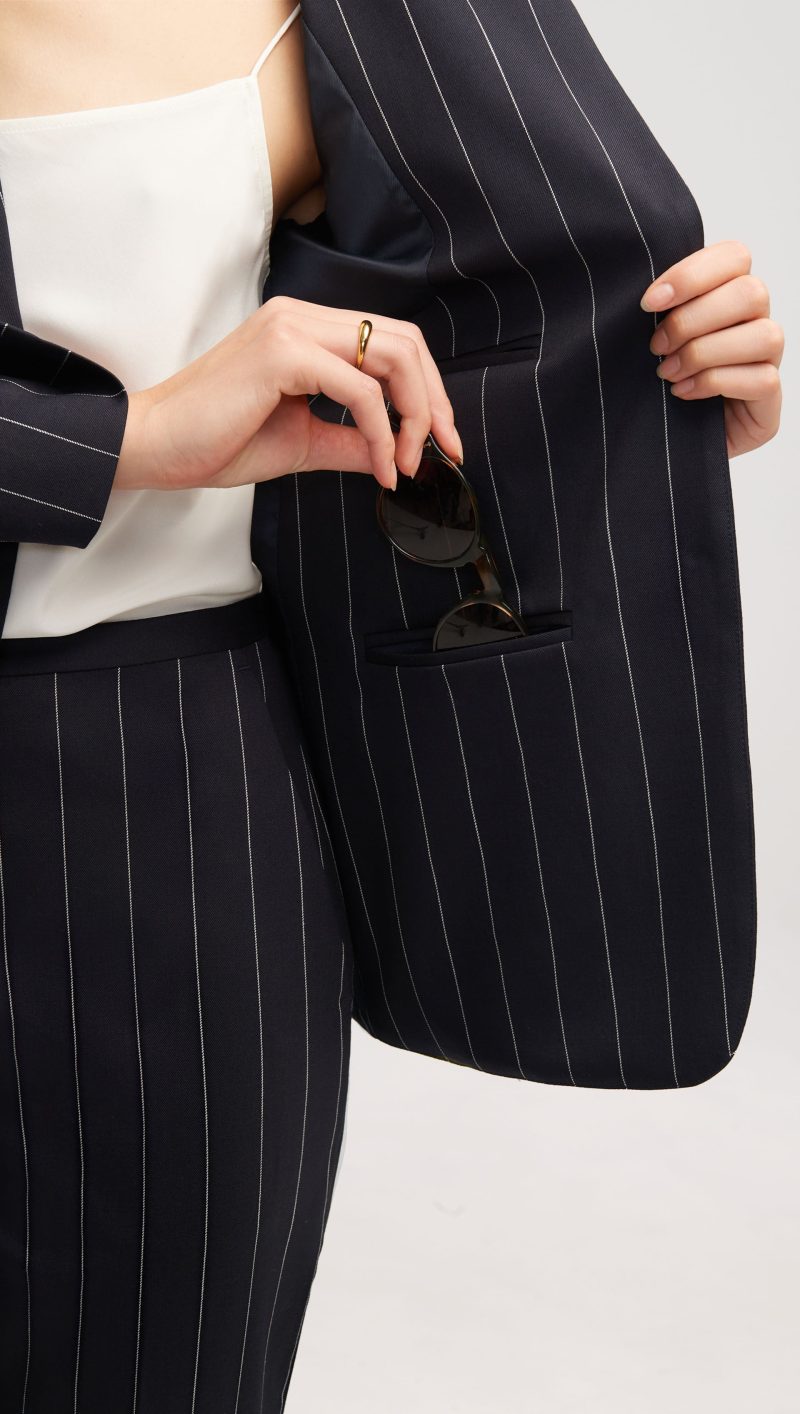 12CopainBlazerinStretchWool NavyPinstripe 5729