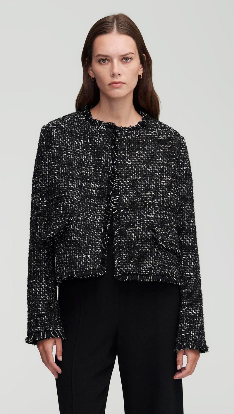 14 Classic Jacket Tweed Black Multi 2011 CROP