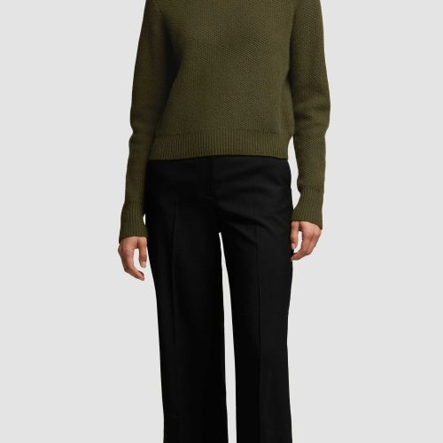 17 Shruken Crewneck in Wool Cashmere Olive 5924 1