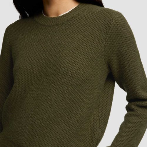 17 Shruken Crewneck in Wool Cashmere Olive 5940