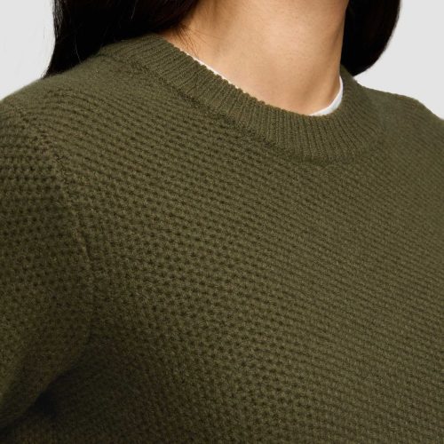 17 Shruken Crewneck in Wool Cashmere Olive 5943