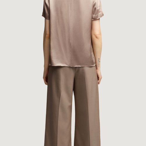 19 Single Pleat Trouser in Seasonless Wool Taupe 4795