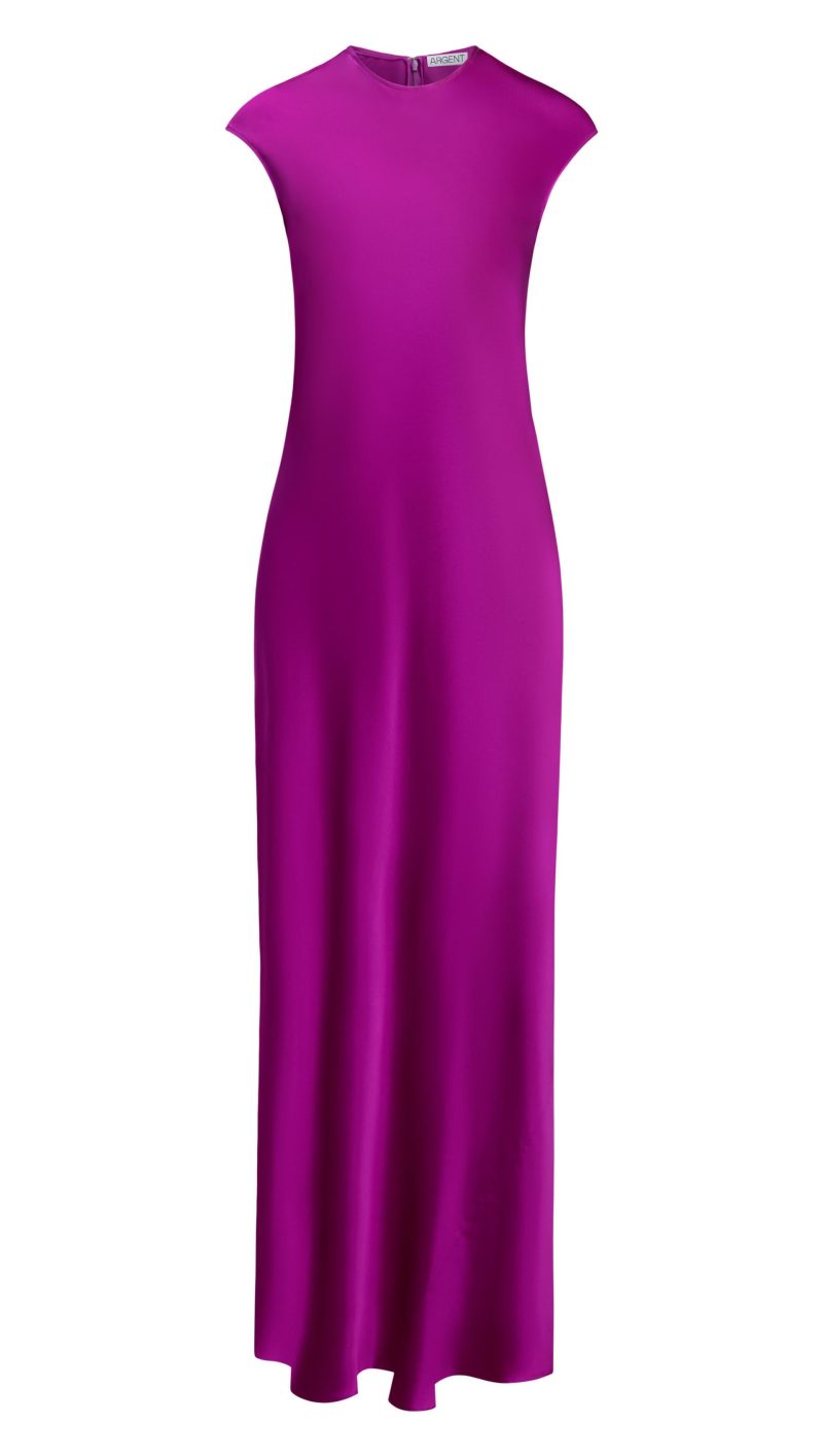 241113 Argent JL Bias Dress in Silk Charmeuse Orchid 0007