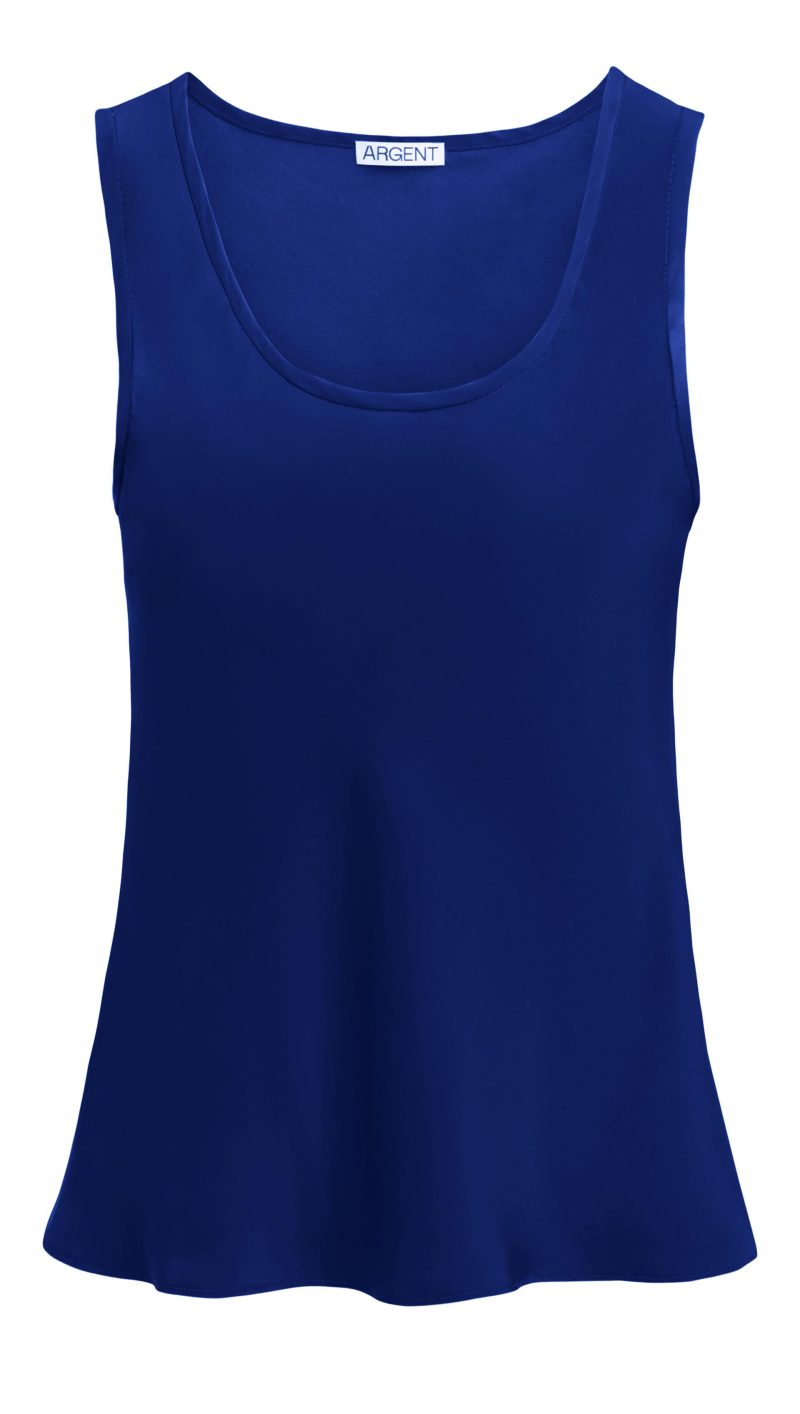 241113 Argent JL Tank in Silk Charmeuse Lapis 0284