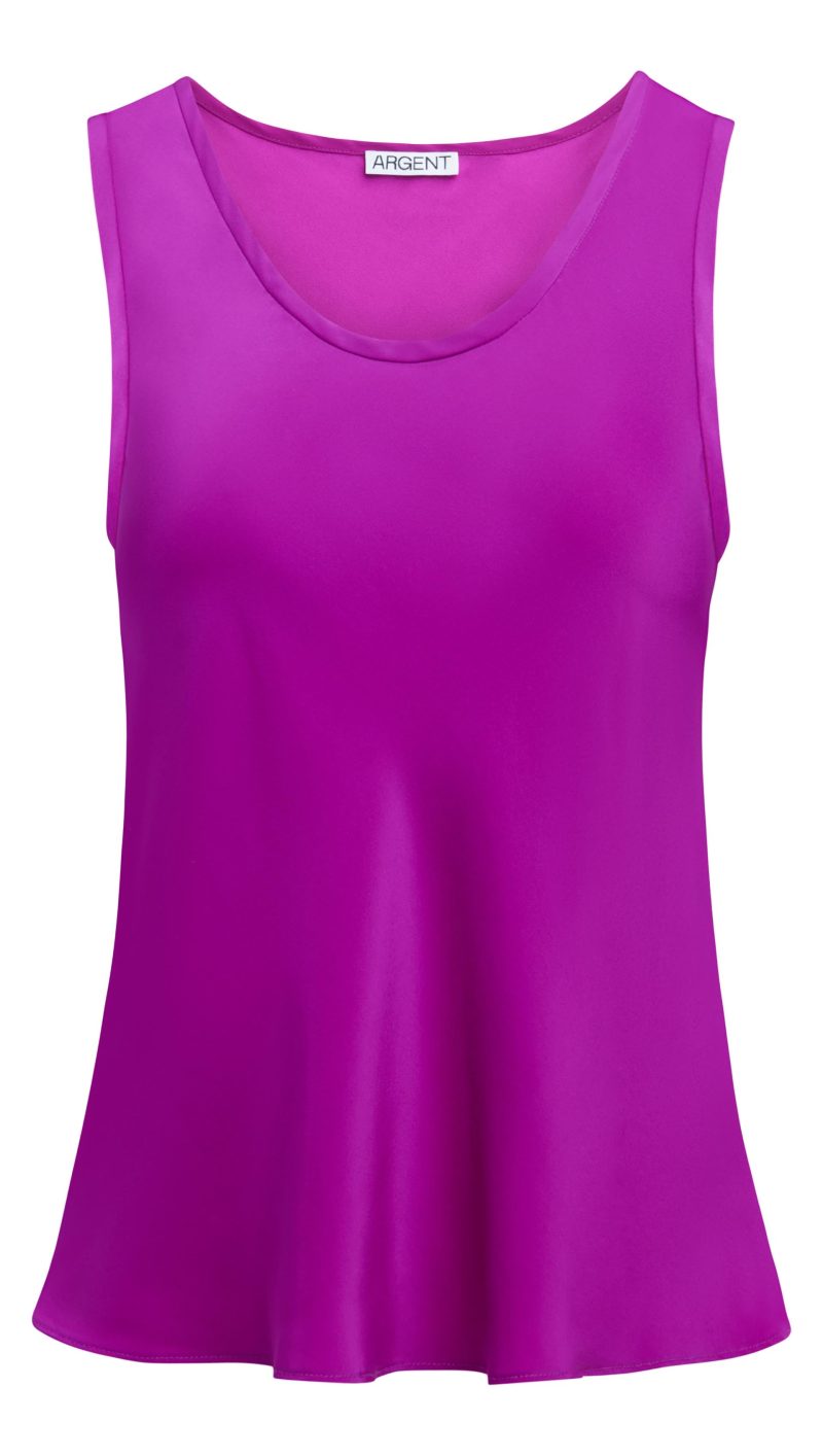 241113 Argent JL Tank in Silk Charmeuse Orchid 0299