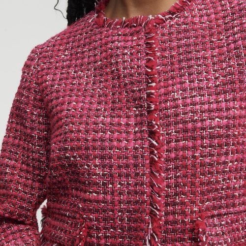 24 Classic Jacket Tweed Raspberry Pink Multi 1619