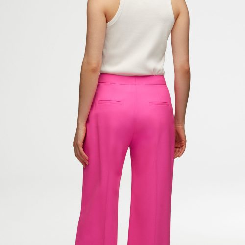 24 VSY Wide Leg Trouser in Seasonless Wool Bright Pink 2636