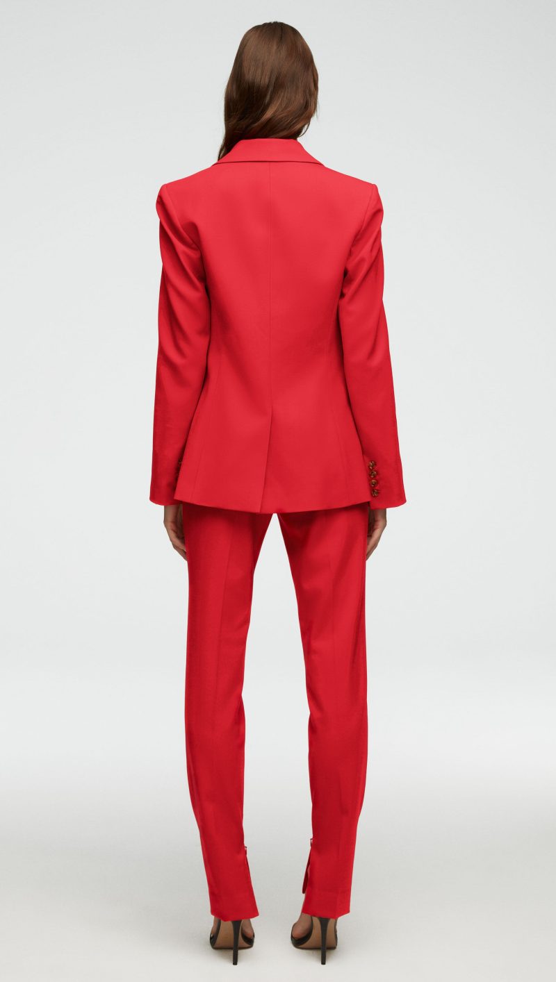 27 Single Button Blazer in Seasonless Wool Poppy 0982