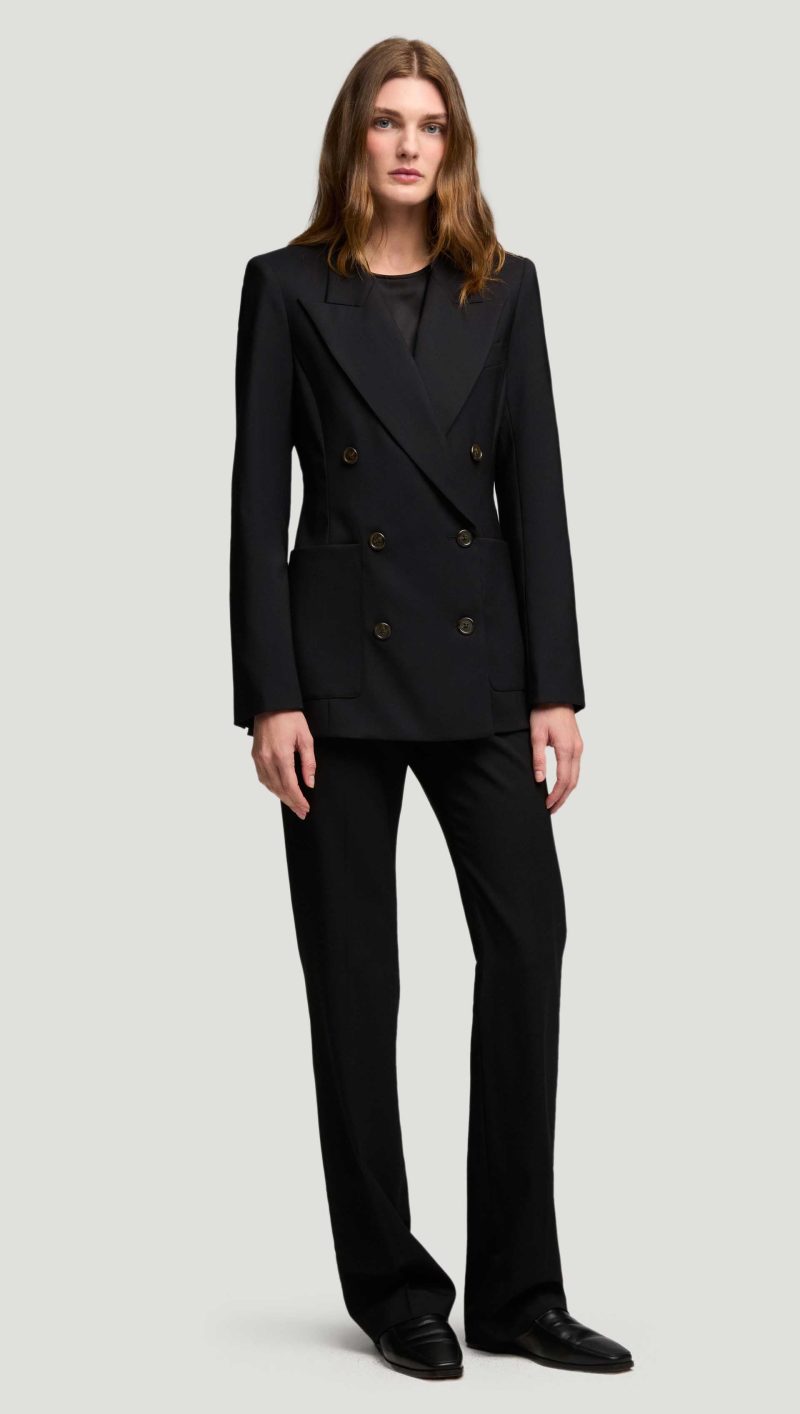 29a Chelsea Blazer in Seasonless Wool Black 3163