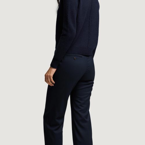 31 Polo Sweater in Wool Cashmere Navy 1002