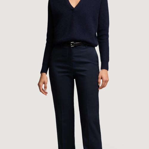 31 Polo Sweater in Wool Cashmere Navy 6535