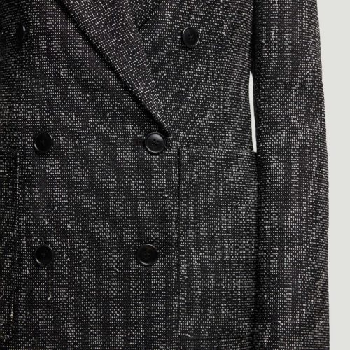 36 Chelsea Blazer in Tweed Black and White 3770