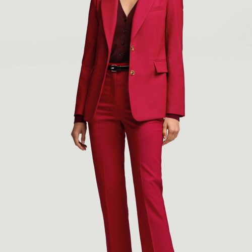 37a Two Button Blazer in Seasonless Wool Carmine 4738 efd52295 631d 4245 8469 d8366639d9e0