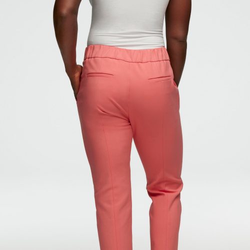 54 Wide Leg Trouser in Seasonless Wool Watermelon 0933