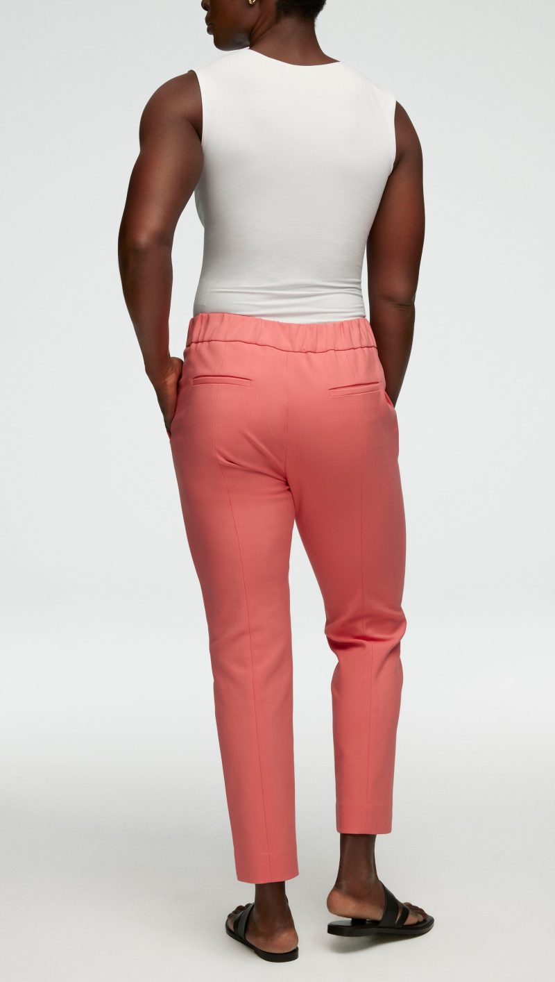 54 Wide Leg Trouser in Seasonless Wool Watermelon 0933