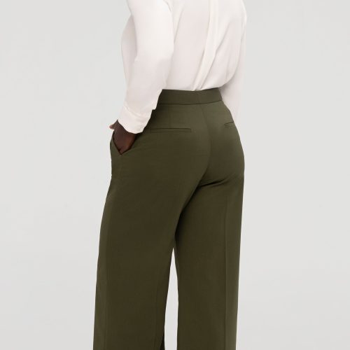 55 WideLegTrouser Olive 002