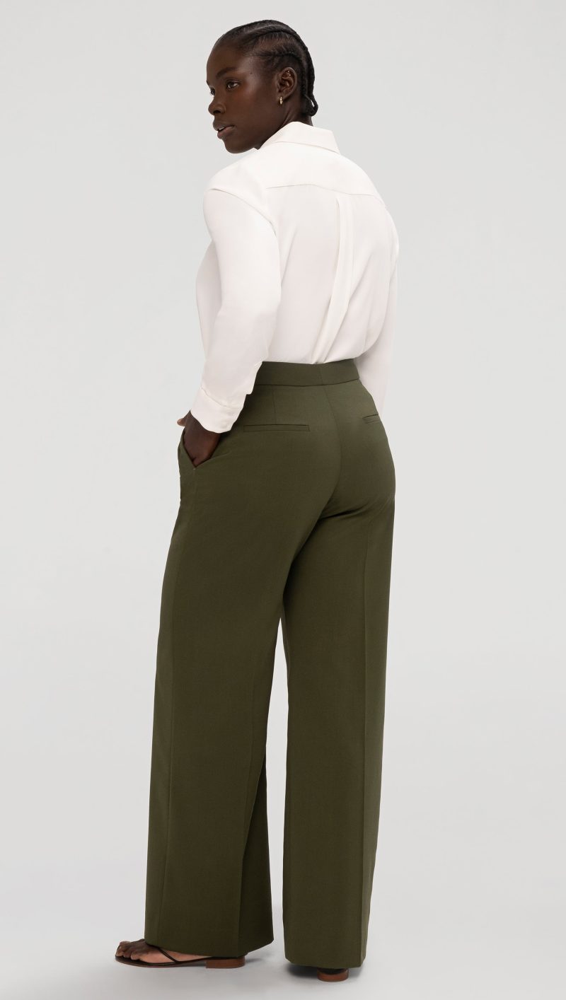 55 WideLegTrouser Olive 002