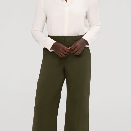 55 WideLegTrouser Olive 007