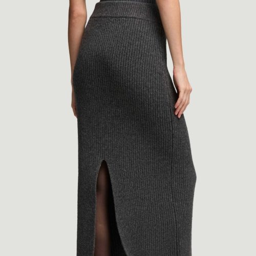 56 Fisherman Skirt in Wool Nyon Grey 2130