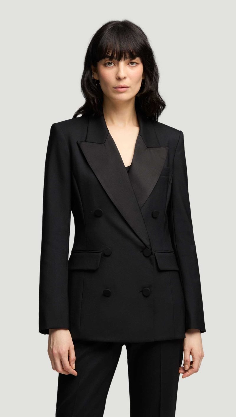 61 Tuxedo Blazer in Seasonless Wool Black 2891 e3875160 0876 462d 81bf d6cb5f217c40