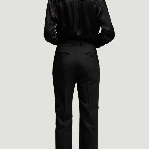 62 Tuxedo Trouser in Seasonless Wool Black 3135