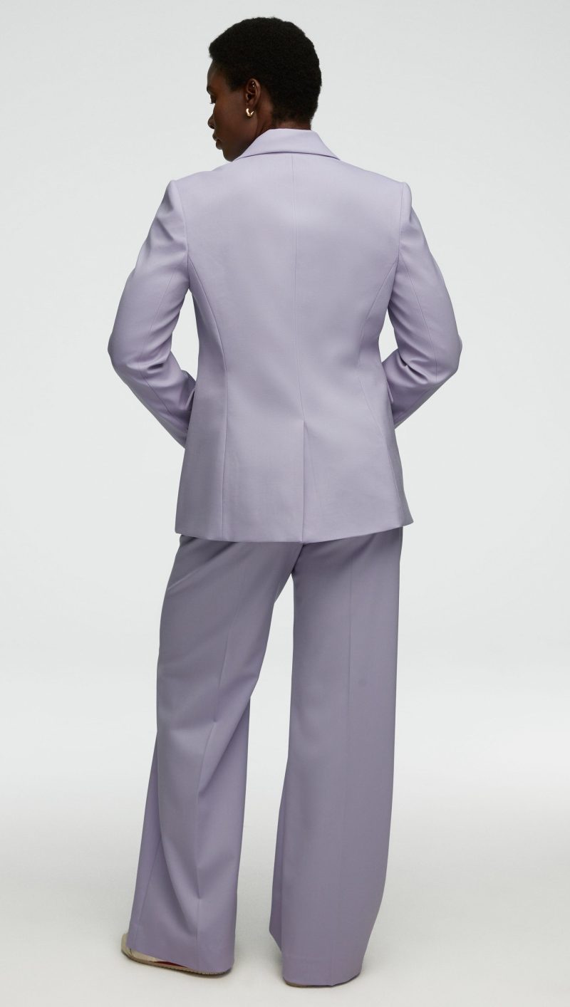 67 Single Button Blazer in Seasonless Wool Lilac 1530