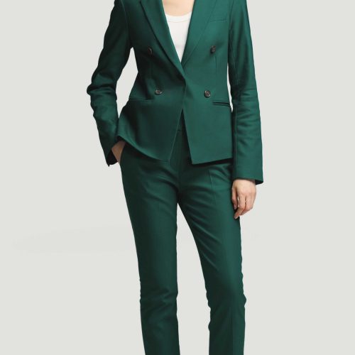 72 Crossover Blazer in Performance Cotton Emerald 6975