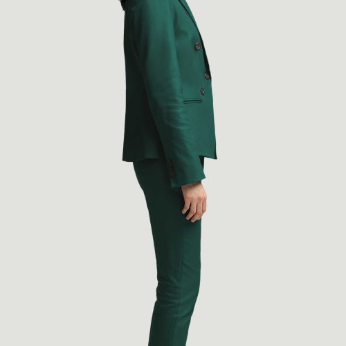 72 Crossover Blazer in Performance Cotton Emerald 6983