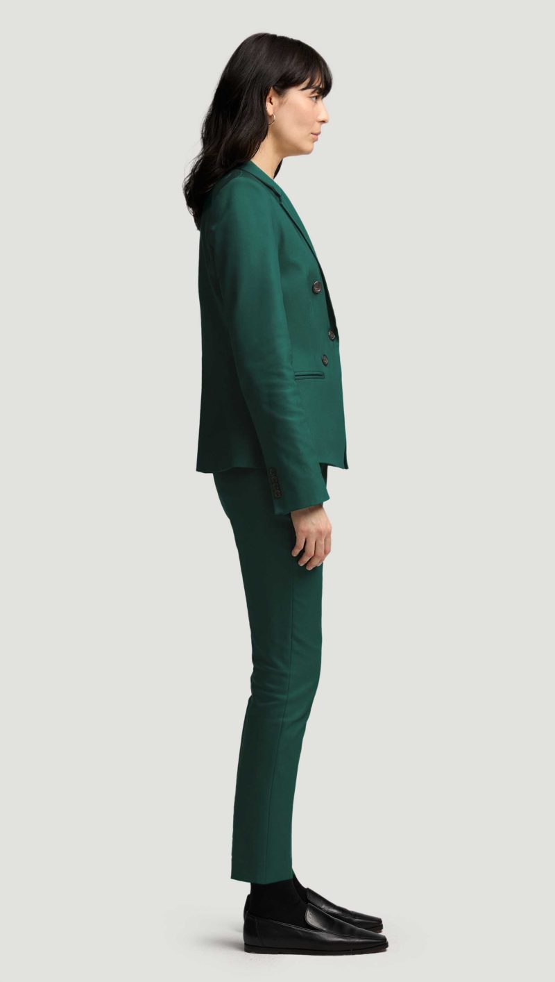 72 Crossover Blazer in Performance Cotton Emerald 6983