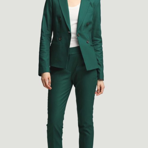 72 Crossover Blazer in Performance Cotton Emerald 6998