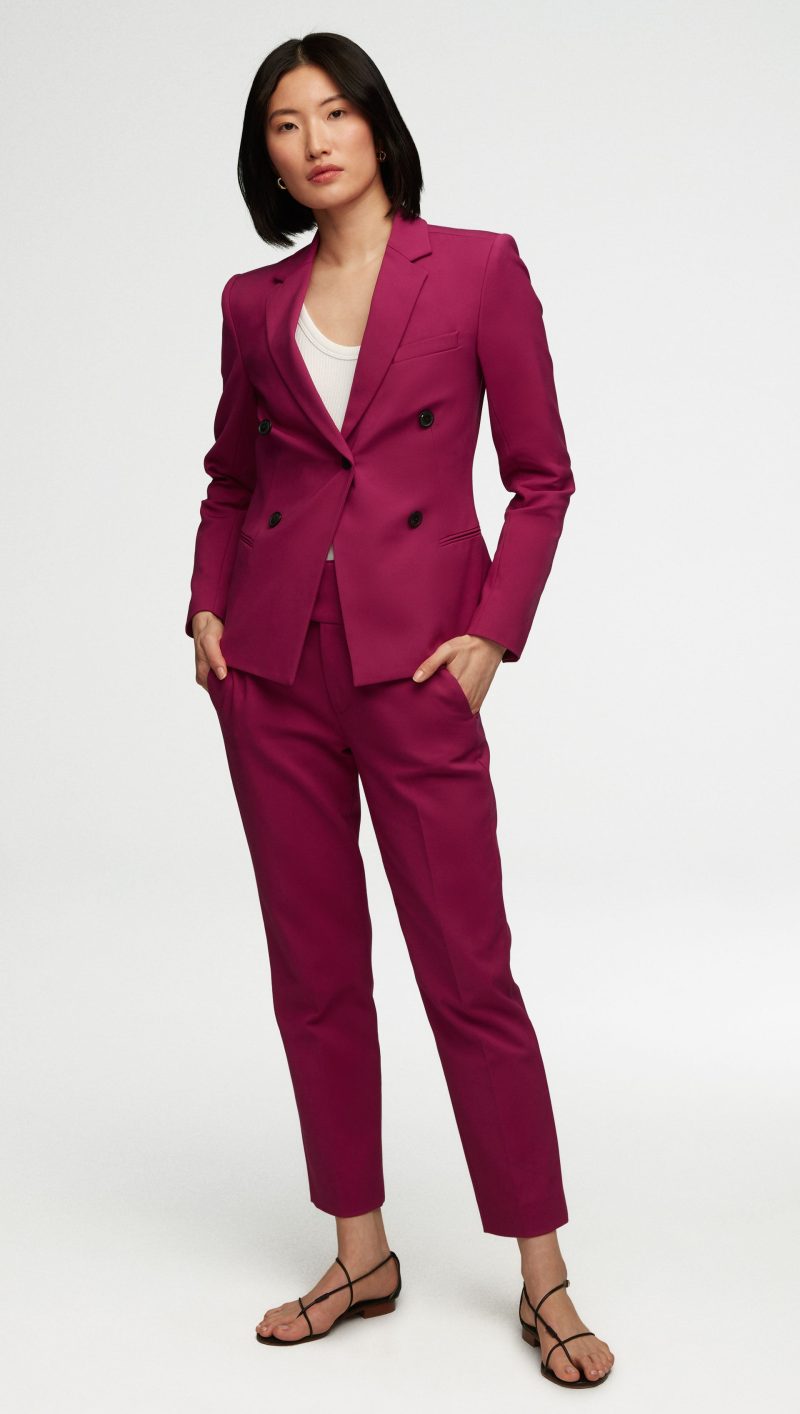 73 Crossover Blazer in Performance Cotton Magenta 3031