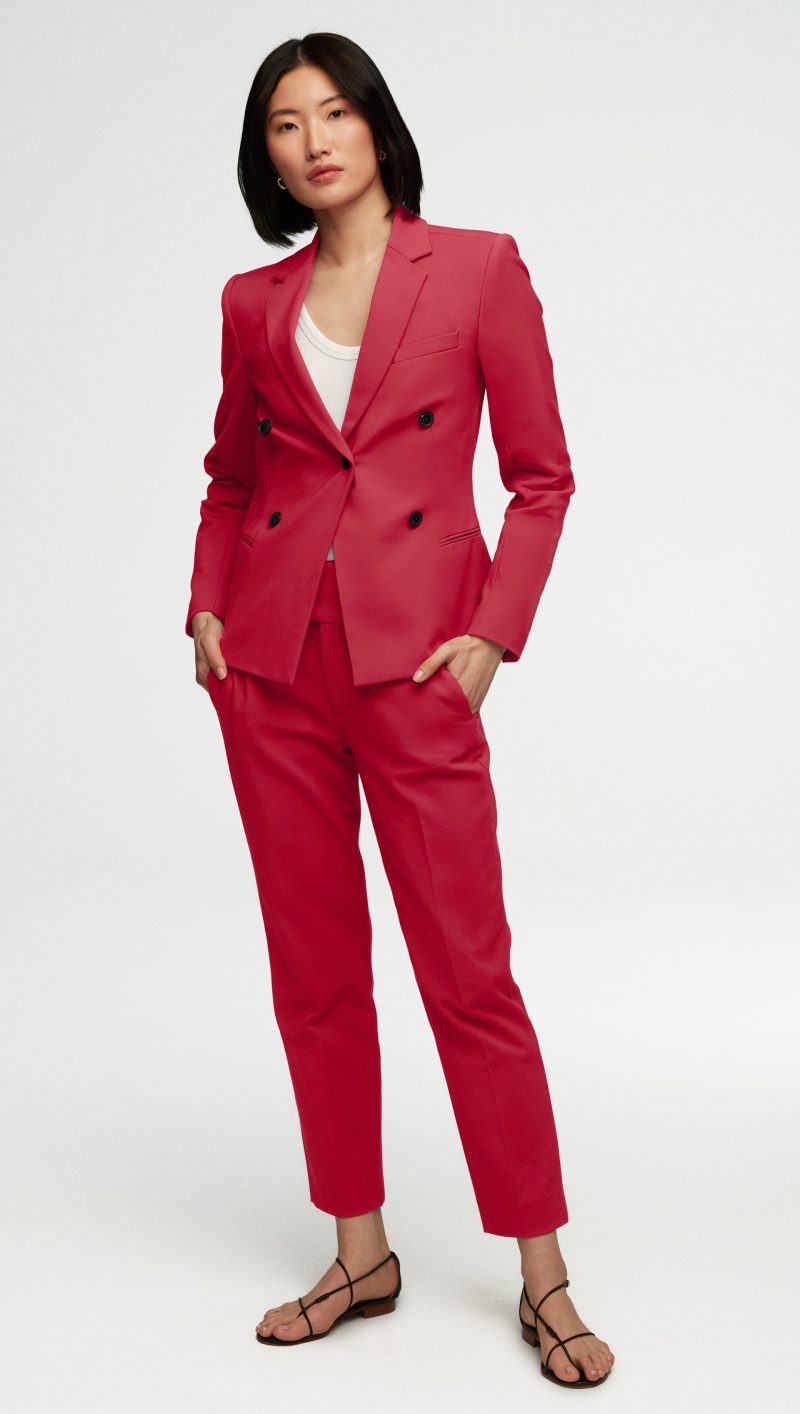 73 Crossover Blazer in Performance Cotton Raspberry 3031