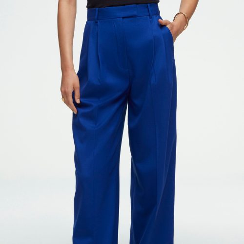 74 Pleated Trouser Cobalt 14992