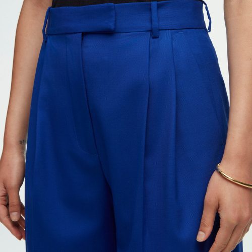 74 Pleated Trouser Cobalt 1508