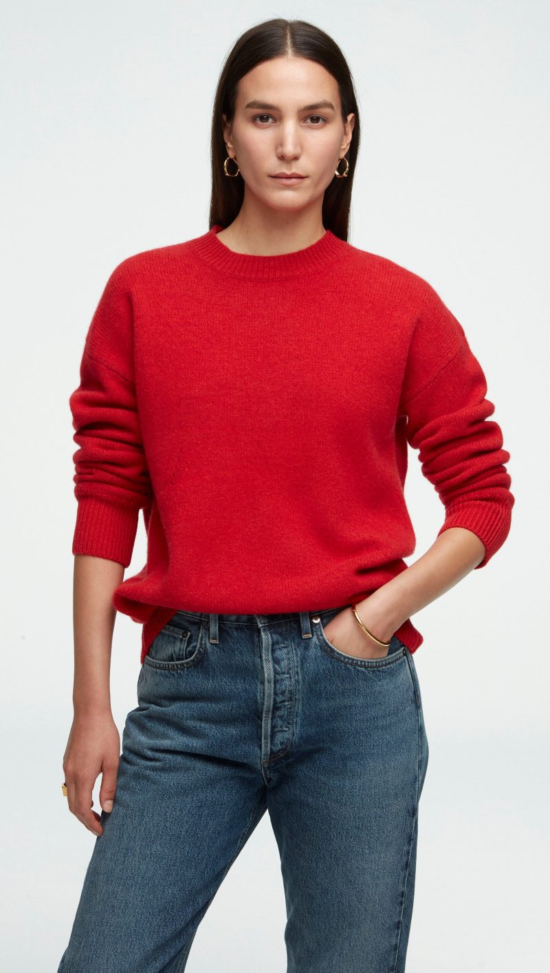 85 Oversized Sweater Red 0513