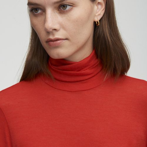 91 Skinny Turtleneck Scarlet 3280