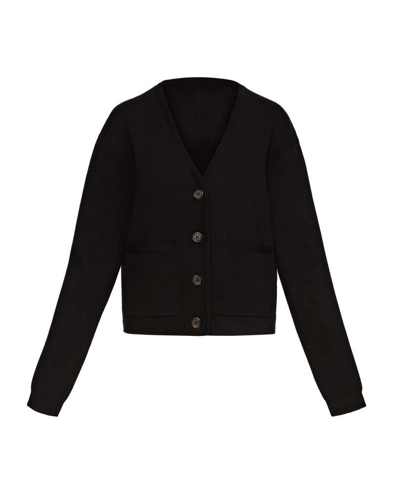 CardiganJacketinWoolCashmereBlend Black