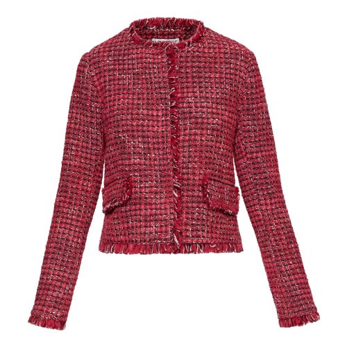 ClassicJacketinTweed Raspberry PinkMulti 220 plate