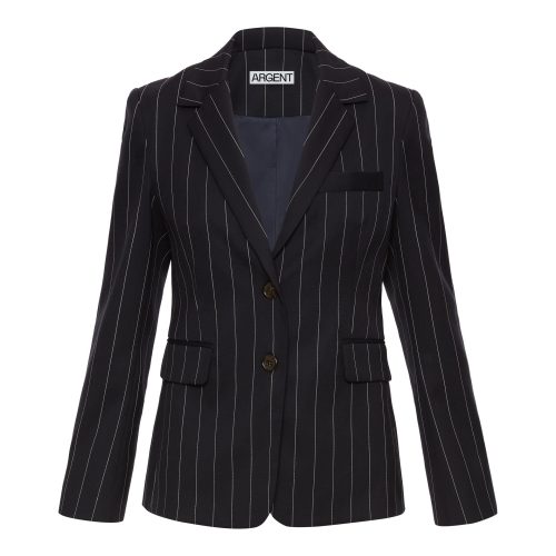 CopainBlazerinStretchWool NavyPinstripe 581 1